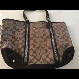 Coach signature tote